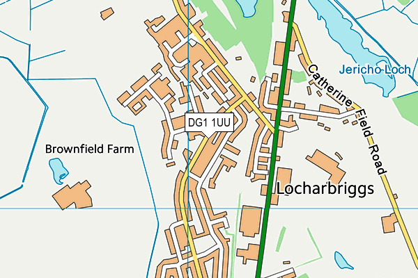 DG1 1UU map - OS VectorMap District (Ordnance Survey)