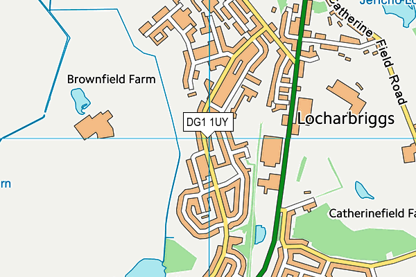 DG1 1UY map - OS VectorMap District (Ordnance Survey)