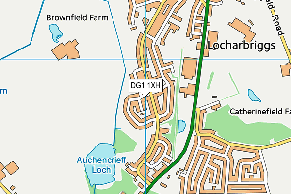 DG1 1XH map - OS VectorMap District (Ordnance Survey)