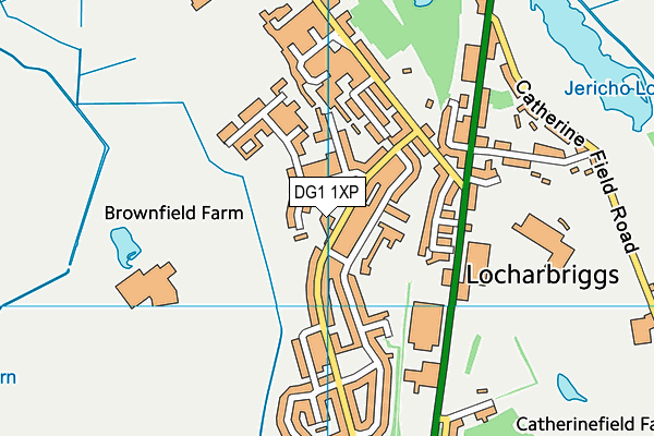 DG1 1XP map - OS VectorMap District (Ordnance Survey)