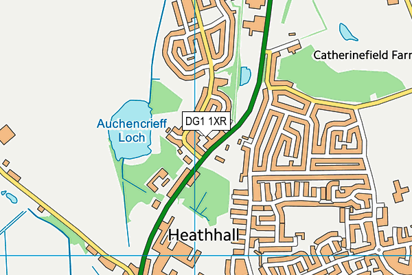 DG1 1XR map - OS VectorMap District (Ordnance Survey)