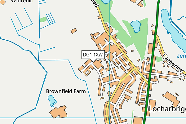 DG1 1XW map - OS VectorMap District (Ordnance Survey)