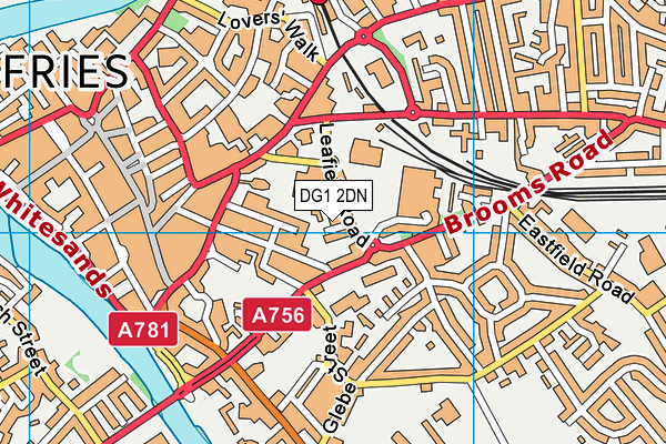 DG1 2DN map - OS VectorMap District (Ordnance Survey)