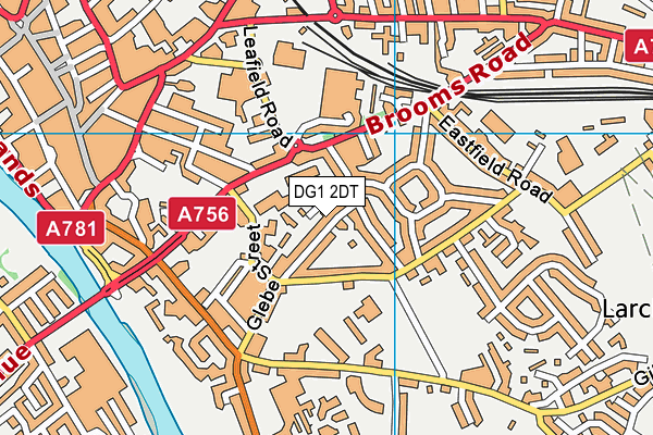 DG1 2DT map - OS VectorMap District (Ordnance Survey)