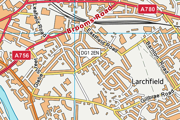 DG1 2EN map - OS VectorMap District (Ordnance Survey)