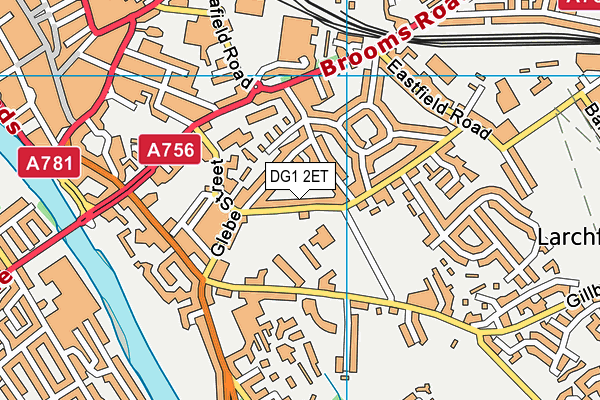 DG1 2ET map - OS VectorMap District (Ordnance Survey)