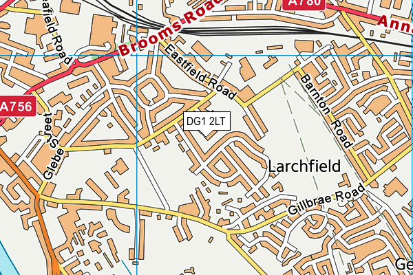 DG1 2LT map - OS VectorMap District (Ordnance Survey)