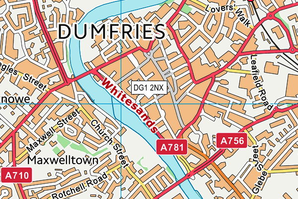 DG1 2NX map - OS VectorMap District (Ordnance Survey)