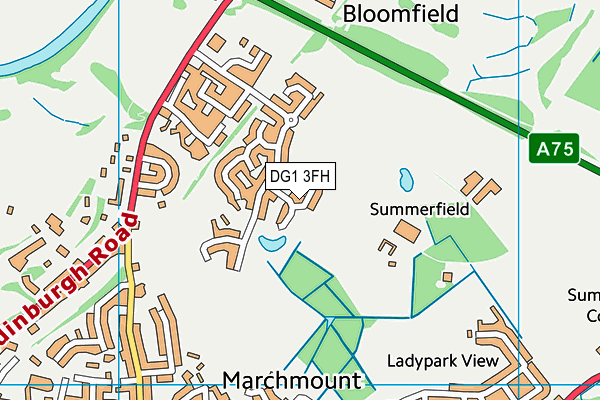 DG1 3FH map - OS VectorMap District (Ordnance Survey)
