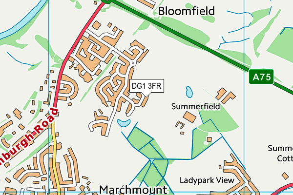 DG1 3FR map - OS VectorMap District (Ordnance Survey)