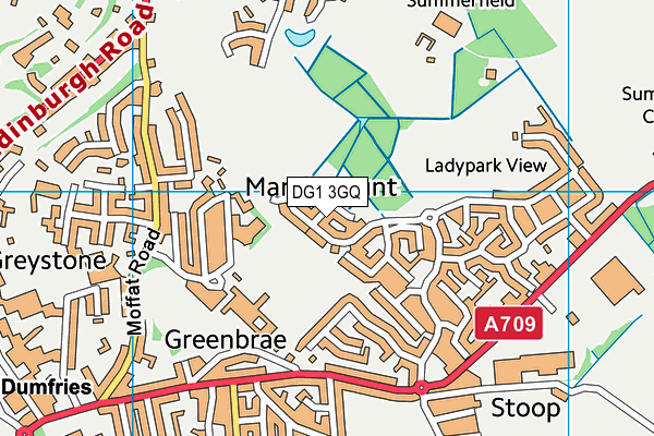 DG1 3GQ map - OS VectorMap District (Ordnance Survey)