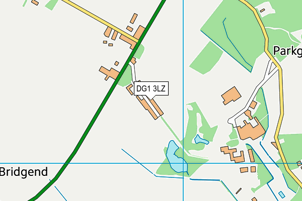 DG1 3LZ map - OS VectorMap District (Ordnance Survey)