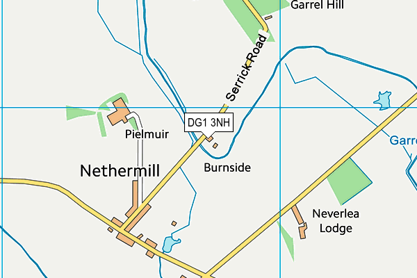 DG1 3NH map - OS VectorMap District (Ordnance Survey)
