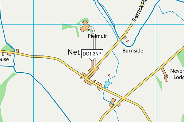 DG1 3NP map - OS VectorMap District (Ordnance Survey)