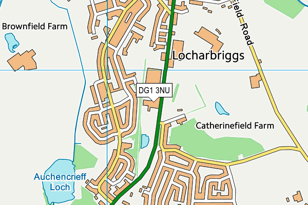 DG1 3NU map - OS VectorMap District (Ordnance Survey)