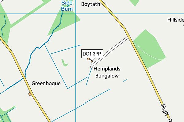 DG1 3PP map - OS VectorMap District (Ordnance Survey)