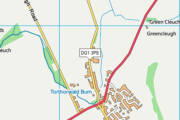 DG1 3PS map - OS VectorMap District (Ordnance Survey)