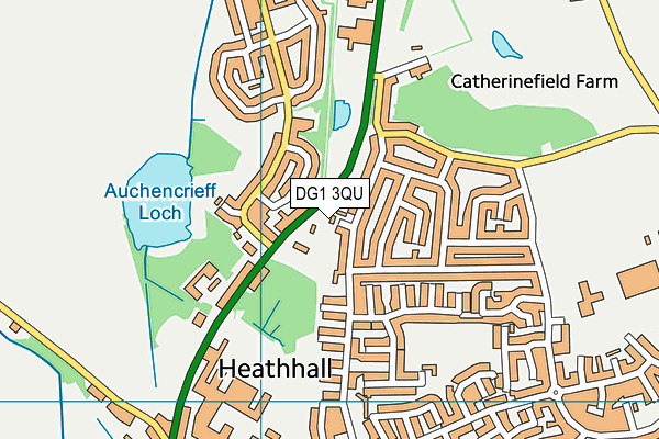 DG1 3QU map - OS VectorMap District (Ordnance Survey)