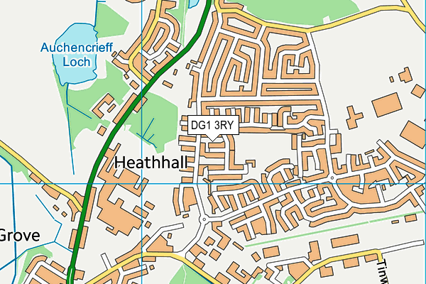 DG1 3RY map - OS VectorMap District (Ordnance Survey)
