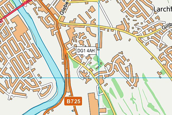 DG1 4AH map - OS VectorMap District (Ordnance Survey)