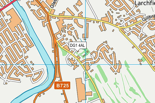 DG1 4AL map - OS VectorMap District (Ordnance Survey)