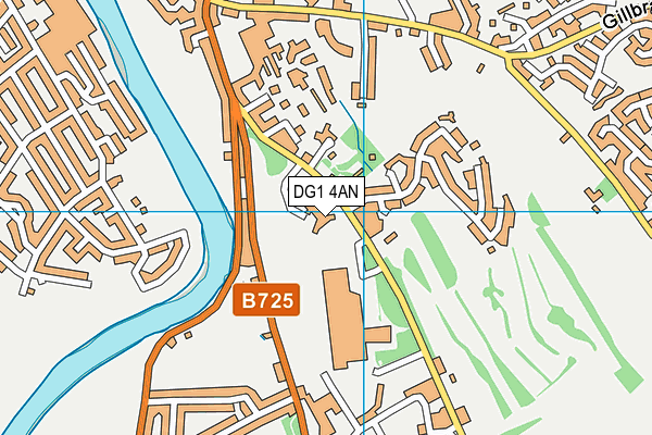 DG1 4AN map - OS VectorMap District (Ordnance Survey)
