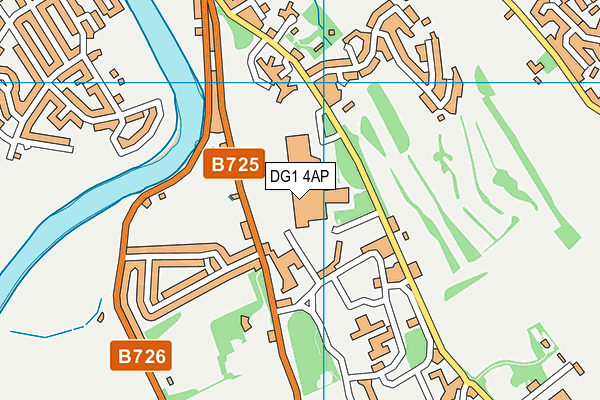 DG1 4AP map - OS VectorMap District (Ordnance Survey)