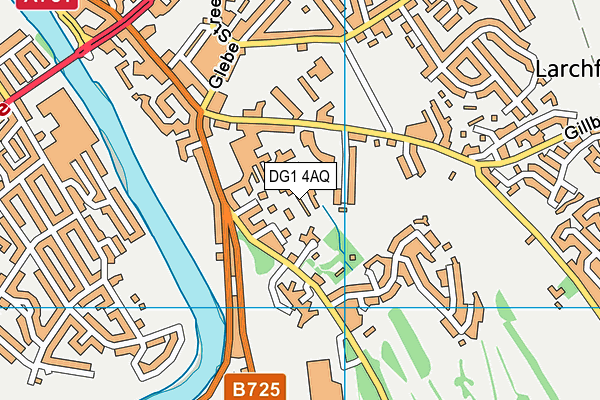 DG1 4AQ map - OS VectorMap District (Ordnance Survey)