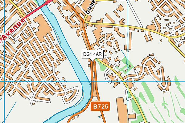 DG1 4AR map - OS VectorMap District (Ordnance Survey)
