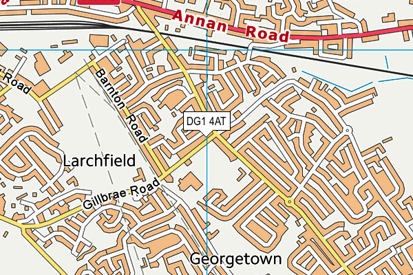 DG1 4AT map - OS VectorMap District (Ordnance Survey)