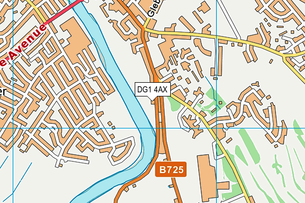 DG1 4AX map - OS VectorMap District (Ordnance Survey)