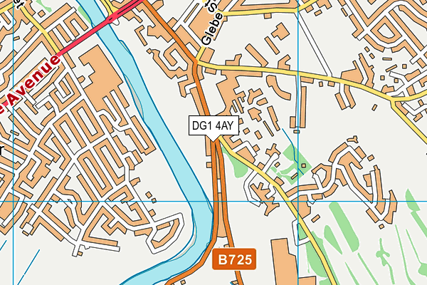 DG1 4AY map - OS VectorMap District (Ordnance Survey)