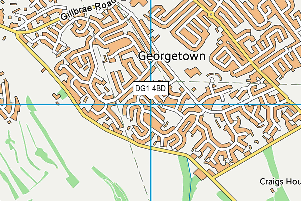 DG1 4BD map - OS VectorMap District (Ordnance Survey)