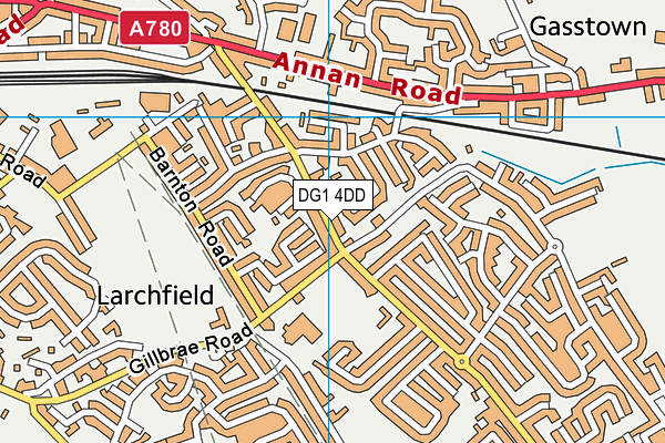 DG1 4DD map - OS VectorMap District (Ordnance Survey)