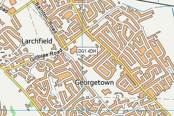 DG1 4DH map - OS VectorMap District (Ordnance Survey)
