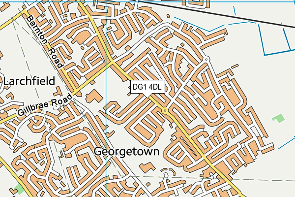 DG1 4DL map - OS VectorMap District (Ordnance Survey)