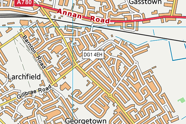 DG1 4EH map - OS VectorMap District (Ordnance Survey)