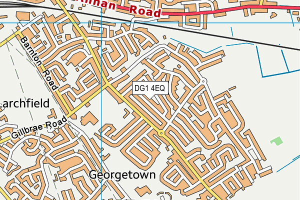 DG1 4EQ map - OS VectorMap District (Ordnance Survey)