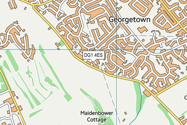 DG1 4ES map - OS VectorMap District (Ordnance Survey)