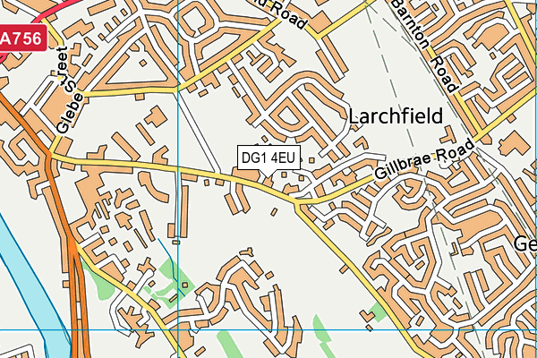 DG1 4EU map - OS VectorMap District (Ordnance Survey)
