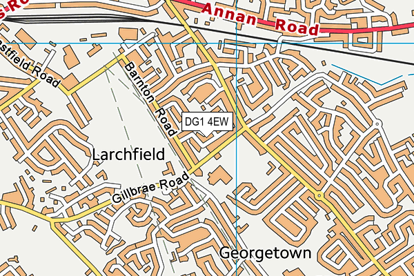 DG1 4EW map - OS VectorMap District (Ordnance Survey)
