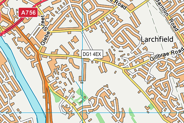DG1 4EX map - OS VectorMap District (Ordnance Survey)
