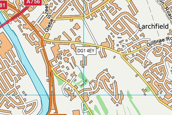 DG1 4EY map - OS VectorMap District (Ordnance Survey)
