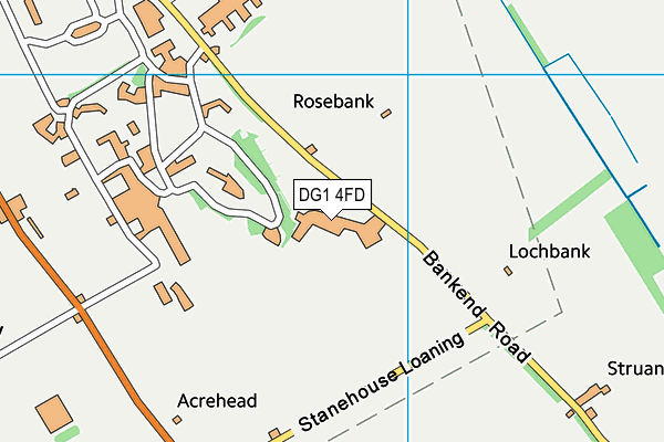 DG1 4FD map - OS VectorMap District (Ordnance Survey)