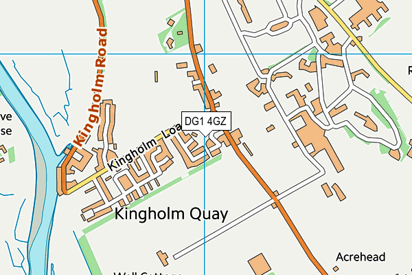 DG1 4GZ map - OS VectorMap District (Ordnance Survey)