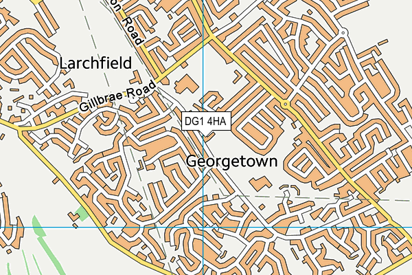 DG1 4HA map - OS VectorMap District (Ordnance Survey)