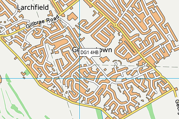 DG1 4HB map - OS VectorMap District (Ordnance Survey)