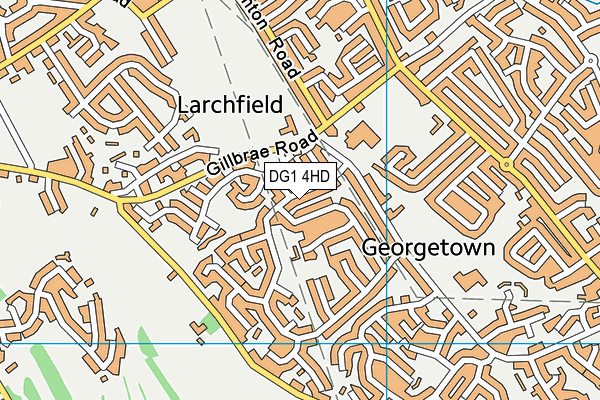 DG1 4HD map - OS VectorMap District (Ordnance Survey)