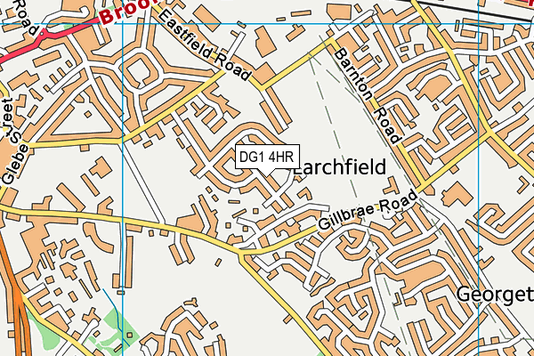 DG1 4HR map - OS VectorMap District (Ordnance Survey)