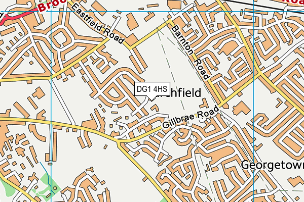 DG1 4HS map - OS VectorMap District (Ordnance Survey)